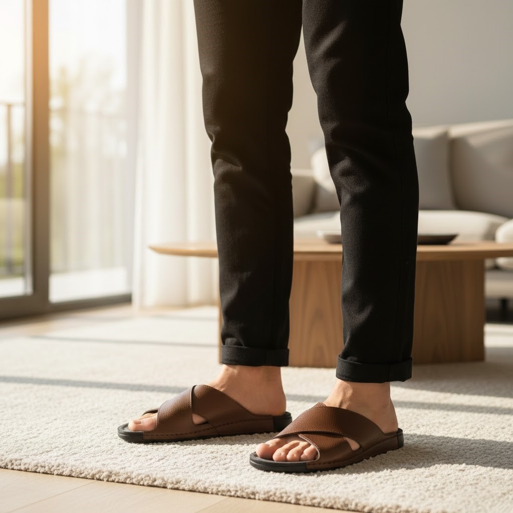 خرید آنلاین صندل طبی مردانه پاپوک مدل 1001 پلاس کد 03